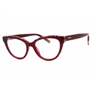 NEW MISSONI EYEGLASSES MIS 0091 0SR8 00 BURGUNDY WOMEN EYEWEAR MISSONI